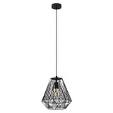 Eglo Pendelleuchte Stype E27 Schwarz Stahl Ø33cm 43692