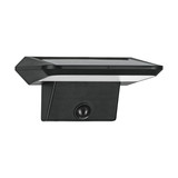 Eglo LED Solar-Wandleuchte Porrassa 40-flammig 40x 0,5W tageslichtweiss 6500K Bewegungsmelder IP44 Schwarz mit Sensor 15,5x7,5cm 48944