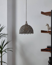 Eglo 49717 TALBOT 2 E27 Hängeleuchte Ø295mm Weiss-Antik