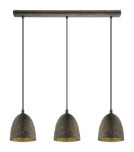 Eglo 49871 Safi Hängeleuchte 3x E27 braun gold