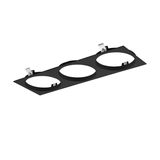 Eglo 60884 IN82/3SQ Einbaurahmen 3 eckig Schwarz, Chrom