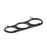 Eglo 60897 IN82/3 Einbaurahmen 3 rund Schwarz, Chrom