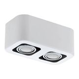Eglo 64699 TORENO PRO LED Deckenleuchte 2x5W 240x130mm Weiss, Chrom