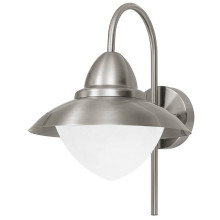 Eglo 83966 SIDNEY E27 Wand-/Deckenleuchte Ø270mm Edelstahl Weiss IP44