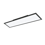 Eglo LED Deckenleuchte Salobrena-Z Smart dimmbar 33,5W CCT warm-/tageslichtweiss 2700-6500K Zigbee Schwarz Aluminium 120x30cm 900053