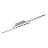 Eglo LED Deckenleuchte Fraioli-Z Smart 2-flammig dimmbar 2x 17W RGB CCT warm-/tageslichtweiss 2700-6500K Zigbee Nickel-matt Aluminium 105,5x12cm 900076