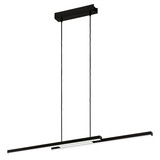 Eglo LED Pendelleuchte Fraioli-Z Smart 2-flammig dimmbar 2x 17W RGB CCT warm-/tageslichtweiss 2700-6500K Zigbee Schwarz Aluminium 105,5x10cm 900081