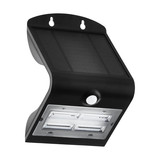 Eglo LED Solar-Wandleuchte Lamozzo 3,2W CCT warm-/neutralweiss 3000/4000K Bewegungsmelder IP54 Schwarz Transparent mit Sensor 21x14cm 900255