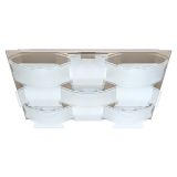 Eglo Deckenleuchte Guadiano GX53 9x7W nickel matt