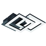 Eglo LED Deckenleuchte Paranday-Z Smart dimmbar 11,2W CCT warm-/tageslichtweiss 2700-6500K Zigbee Schwarz Stahl 47x22,5cm 900315