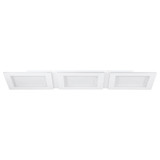Eglo LED Deckenleuchte Padrogiano-Z Smart 6-flammig dimmbar 6x 9,7W RGB CCT warm-/tageslichtweiss 2700-6500K Zigbee Weiss Stahl 120x30cm 900482