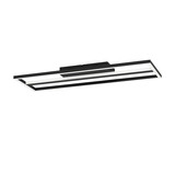 Eglo LED Deckenleuchte Calagrano-Z Smart dimmbar 21W RGB CCT warm-/tageslichtweiss 2700-6500K Zigbee Schwarz Aluminium Stahl 66x22cm 900567