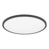 Eglo LED Deckenleuchte Sarsina-Z Smart dimmbar 41W CCT warm-/tageslichtweiss 2700-6500K Zigbee Schwarz Aluminium Stahl Ø60cm 900762