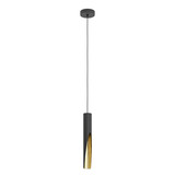 Eglo LED Pendelleuchte Barbotto GU10 4,5W warmweiss 3000K Schwarz Gold Stahl Ø6cm 900872
