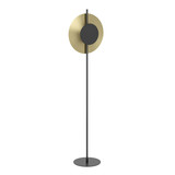 Eglo LED Stehleuchte Tocina 11W warmweiss 3000K Schwarz Messing-gebürstet Stahl 150cm 900991