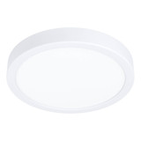 Eglo LED Aufbauleuchte Fueva 5 17W warmweiss 3000K Bewegungsmelder Weiss Stahl mit Sensor Ø21cm 901011