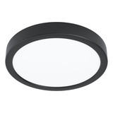 Eglo LED Aufbauleuchte Fueva 5 17W warmweiss 3000K Bewegungsmelder Schwarz Stahl mit Sensor Ø21cm 901013