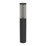 Eglo Sockelleuchte Salle E27 IP54 Schwarz Schwarz-transparent Aluminium 46,5cm 901034
