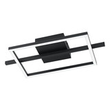 Eglo LED Deckenleuchte Amandolo dimmbar 17W RGB CCT warm-/tageslichtweiss 2700-6500K Schwarz Aluminium Stahl 40x20cm 901115