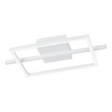 Eglo LED Deckenleuchte Amandolo dimmbar 17W RGB CCT warm-/tageslichtweiss 2700-6500K Weiss Aluminium Stahl 40x20cm 901116