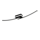 Eglo LED Deckenleuchte Lungolago 12W neutralweiss 4000K Schwarz Stahl 74x14cm 901217