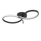 Eglo LED Deckenleuchte Serpins 21W warmweiss 3000K Schwarz Aluminium Stahl 60x34cm 901266
