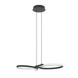 Eglo LED Pendelleuchte Serpins 21W warmweiss 3000K Schwarz Aluminium Stahl 66x30cm 901267