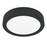 Eglo LED Aufbauleuchte Fueva 6 7,5W CCT warm-/neutral-/tageslichtweiss 2700/4000/6500K IP44 Schwarz Ø17cm 901324
