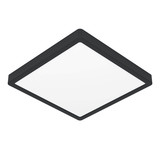 Eglo LED Aufbauleuchte Fueva 6 13W CCT warm-/neutral-/tageslichtweiss 2700/4000/6500K IP44 Schwarz 29x29cm 901331