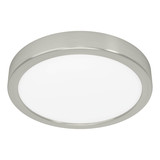 Eglo LED Aufbauleuchte Fueva 6-Z Smart dimmbar 11,2W RGB CCT warm-/tageslichtweiss 2700-6500K Zigbee IP44 Nickel-matt Stahl Ø21cm 901381