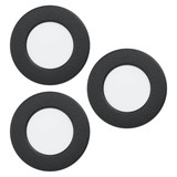 Eglo LED Einbauleuchte Fueva 6 3-flammig 3x 3,7W CCT warm-/neutral-/tageslichtweiss 2700/4000/6500K Schwarz Ø9cm 901385