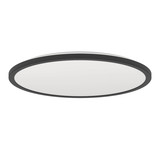 Eglo LED Deckenleuchte Rovito-Z Smart dimmbar 16,8W RGB CCT warm-/tageslichtweiss 2700-6500K Zigbee IP44 Schwarz Ø50cm 901465