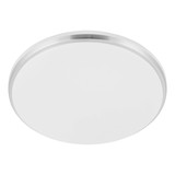 Eglo LED Deckenleuchte Margidore 18W CCT warm-/neutral-/tageslichtweiss 3000/4000/6500K IP54 Weiss Nickel-matt Stahl Ø34cm 901528