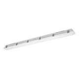 Eglo LED Feuchtraumleuchte Ammoniak 34W CCT warm-/neutral-/tageslichtweiss 3000/4000/6500K IPX9K Grau 119x8,5cm 901564