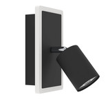 Eglo LED Wandleuchte Rimbocchi 1 7W warmweiss 3000K Schwarz Satiniert Stahl 18x14cm 901634