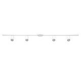 Eglo Schienensystem-Set Easyt Set 4 Spots 4-flammig GU10 Weiss Aluminium 192,5x14cm 901667