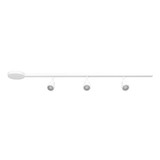 Eglo Schienensystem-Set Easyt Set 3 Spots 3-flammig GU10 Weiss Aluminium 102x14cm 901668