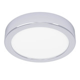 Eglo LED Aufbauleuchte Fueva 6 7,5W CCT warm-/neutral-/tageslichtweiss 2700/4000/6500K IP44 Chrom Stahl Ø17cm 901762