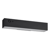 Eglo LED Solar-Wandleuchte Voscari dimmbar 6,8W neutralweiss 4000K Bewegungsmelder IP54 Schwarz mit Sensor 28,5x5cm 901916
