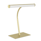 Eglo LED Tischleuchte Riccione dimmbar 5W CCT warm-/neutral-/tageslichtweiss 2700/4000/6500K Messing-gebürstet Stahl Aluminium 39,5x30cm 901983