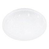 Eglo LED Deckenleuchte Frania-IP 18W CCT warm-/neutral-/tageslichtweiss 3000/4000/6000K IP44 Weiss Stahl Kristalleffekt Ø31cm 902077
