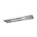 Eglo LED Rasterleuchte Martelliano 33,6W CCT warm-/neutral-/tageslichtweiss 2700/4000/6500K Weiss Transparent Stahl 124,5x31cm 902206