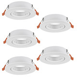 Eglo Einbauspot Barranco 5-flammig GU10 Weiss Ø9cm 902226