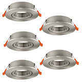 Eglo Einbauspot Barranco 5-flammig GU10 Nickel-matt Ø9cm 902233