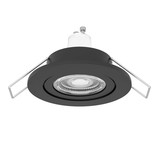 Eglo LED Einbauspot Barranco GU10 4,5W warmweiss 3000K IP44 Schwarz Ø8cm 902236