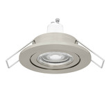 Eglo LED Einbauspot Barranco GU10 4,5W warmweiss 3000K IP44 Nickel-matt Ø8cm 902238