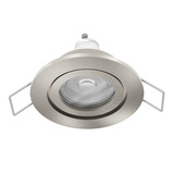 Eglo LED Einbauspot Barranco GU10 4,5W neutralweiss 4000K IP44 Nickel-matt Ø8cm 902252