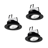 Eglo LED Einbauspot Saliceto-Z Smart 3-flammig dimmbar 3x 4,9W RGB CCT warm-/tageslichtweiss 2700-6500K Zigbee Schwarz Aluminium Ø9cm 902287