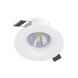 Eglo LED Einbauspot Saliceto dimmbar 6,4W neutralweiss 4000K Weiss Aluminium Ø9cm 902329