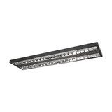 Eglo LED Rasterleuchte Martelliano 33,6W CCT warm-/neutral-/tageslichtweiss 2700/4000/6500K Schwarz Transparent Stahl 124,5x31cm 902352